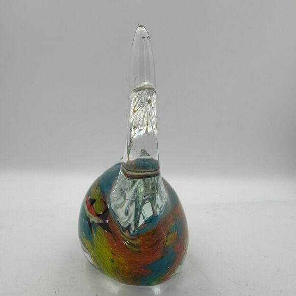 Murano Style Art Glass Dolphin Aquarium Fish Figurine Paperweight 5x4 - Picture 4 of 8